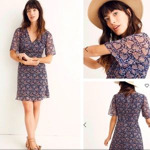 Madewell Orchard Flutter Sleeve Dress